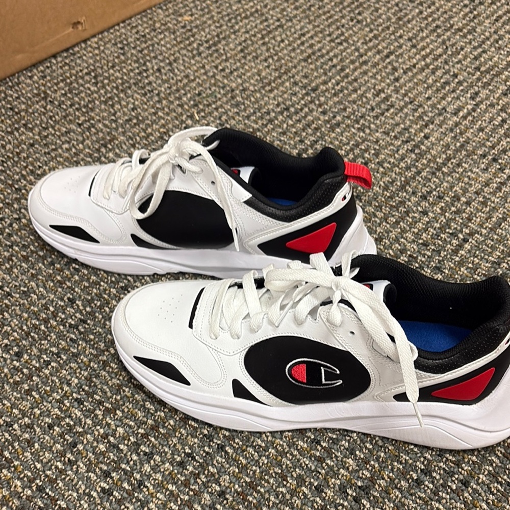 Champion White and Black Sneakers Classic Design